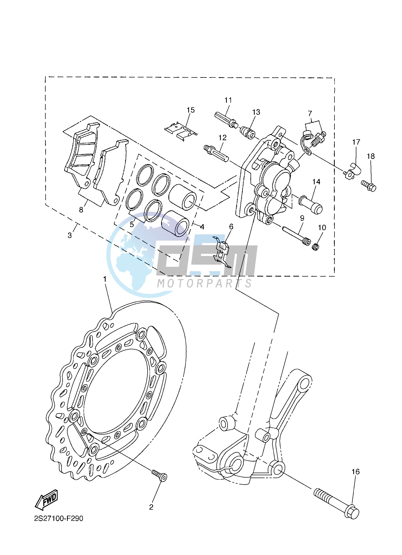 FRONT BRAKE CALIPER