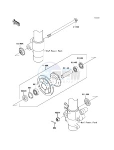 KX85_/_KX85_II KX85BBF EU drawing Front Hub