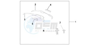 ST1300A9 Australia - (U / ABS MME) drawing FAIRING DEFLECTOR