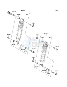 KVF750_4X4_EPS KVF750GCS EU GB drawing Shock Absorber(s)