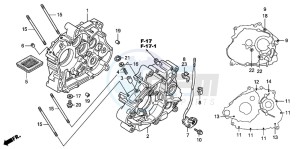 CBR125R drawing CRANKCASE