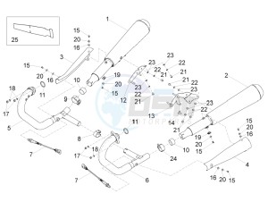 V9 Roamer 850 (EMEA) drawing Exhaust pipe