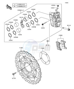 Z1000 ZR1000FEFA FR GB XX (EU ME A(FRICA) drawing Front Brake