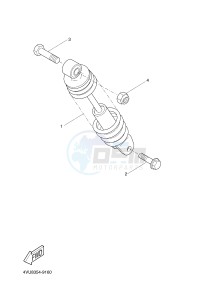 YN50 OVETTO (2APG) drawing REAR SUSPENSION