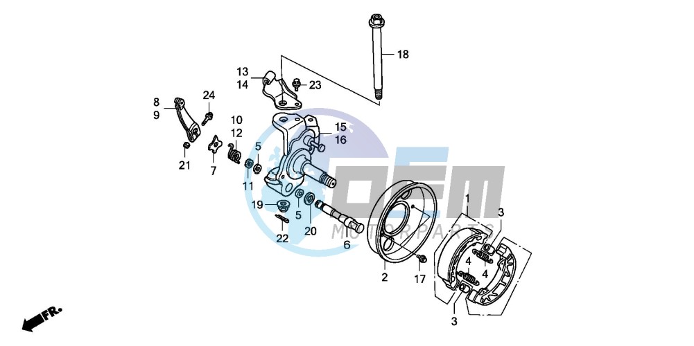 KNUCKLE/FRONT BRAKE PANEL