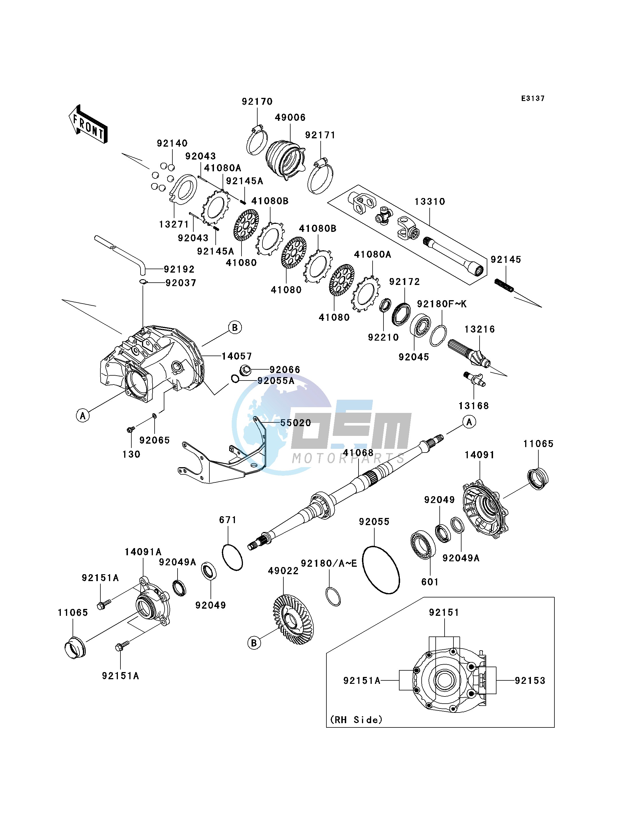 DRIVE SHAFT-REAR