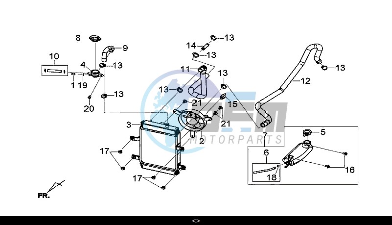 RADIATOR ASSY / GTS 300I ABS (LN30W9-EU) (L7-M0)