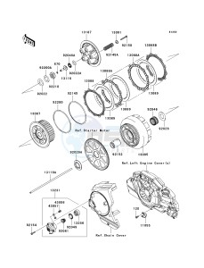 VN 1700 E [VULCAN 1700 CLASSIC] (9G-9FA) E9F drawing CLUTCH