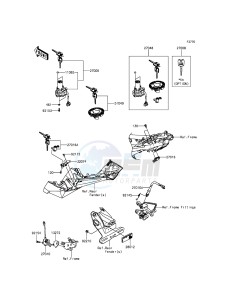 NINJA 250SL ABS BX250BGFA XX (EU ME A(FRICA) drawing Ignition Switch