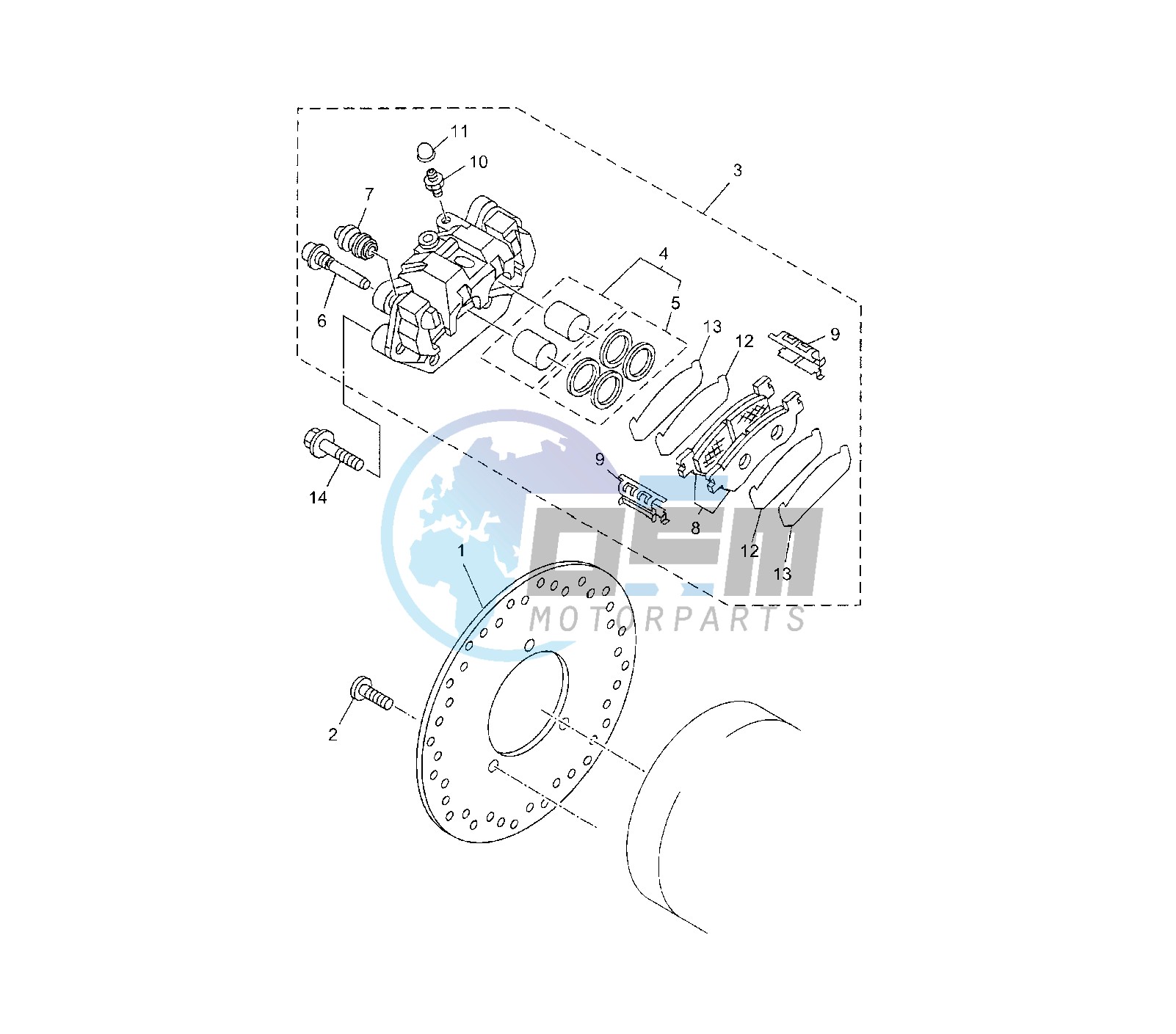 REAR BRAKE CALIPER