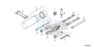 TRX500FM5G TRX500FM Australia - (U) drawing TOOLS