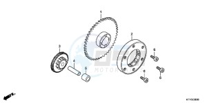 CBR125RD CBR125R E drawing STARTING CLUTCH