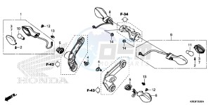 MSX125E MSX125 UK - (E) drawing WINKER (E,ED,F,KO)