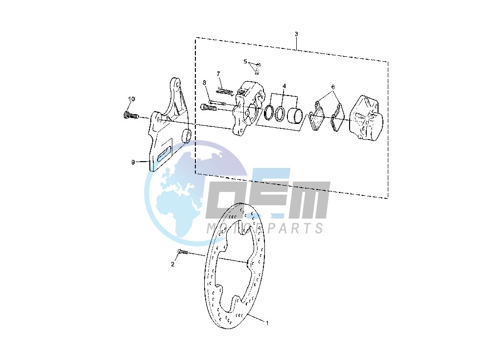 REAR BRAKE CALIPER