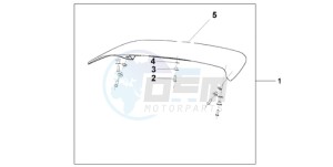 ST13009 UK - (E / MKH MME) drawing TOP BOX SPOILER CANDY GLORY RED