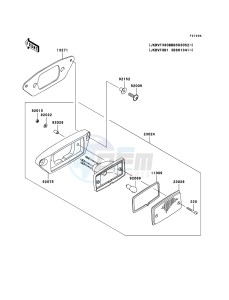 KVF360 KVF360-B3 EU drawing Taillight(s)