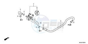 CBF1000FC CBF1000F E drawing AIR INJECTION CONTROL VALVE