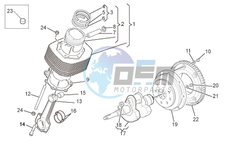 Crankshaft cpl.