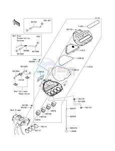 ZX 600 P [NINJA ZX-6R] (7F-8FA) P8FA drawing AIR CLEANER