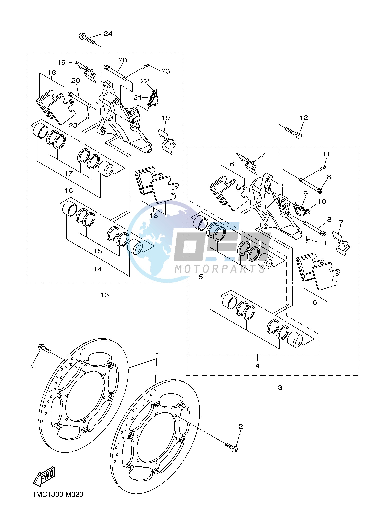 FRONT BRAKE CALIPER