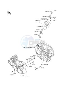 KVF 650 H [BRUTE FORCE 650 4X4I] (H7F-H8F) H7F drawing GEAR CHANGE MECHANISM