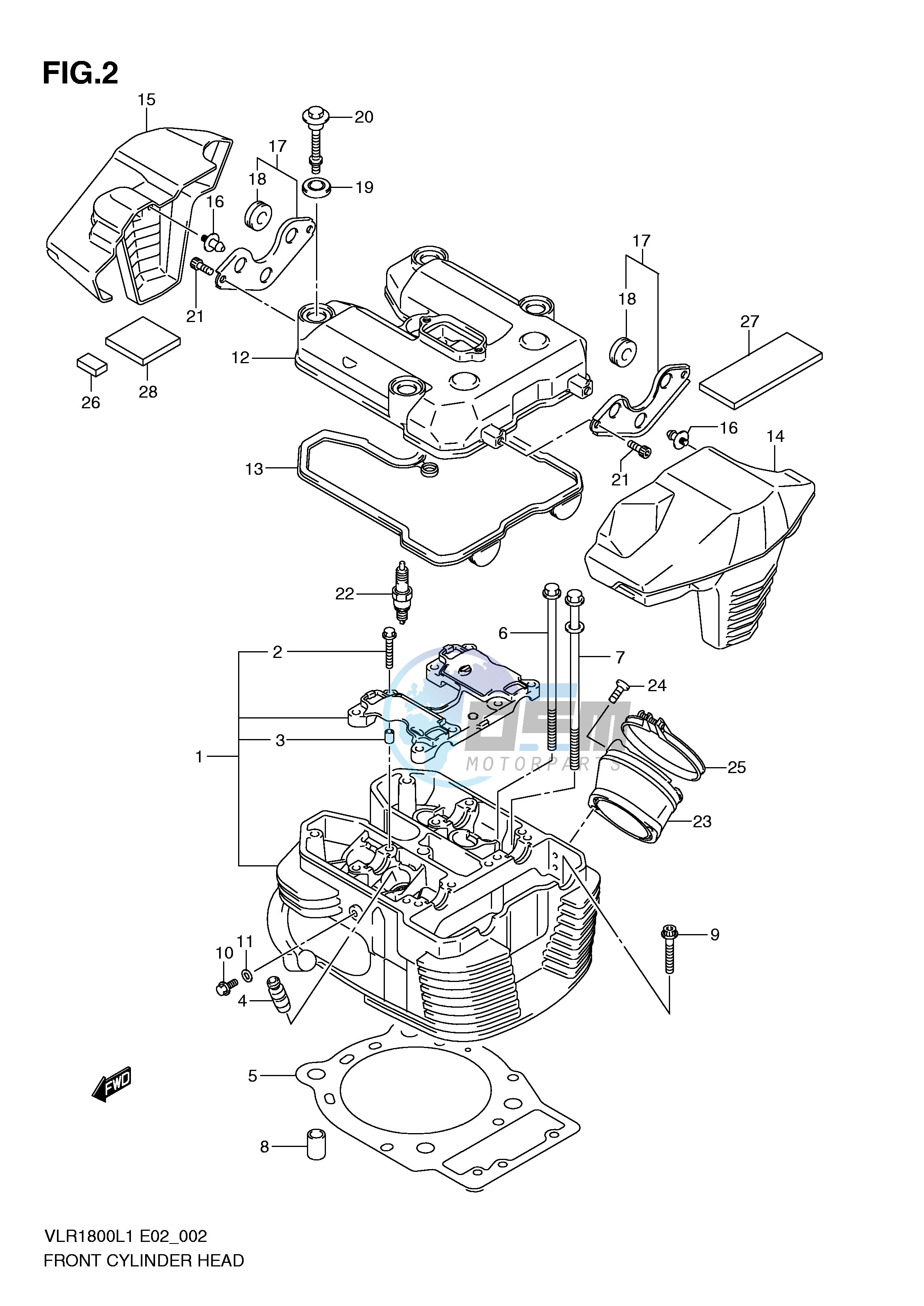 FRONT CYLINDER HEAD