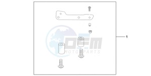 CBR1000RR9 Australia - (U / MME PSW SPC) drawing REAR SEAT BAG ATT KIT