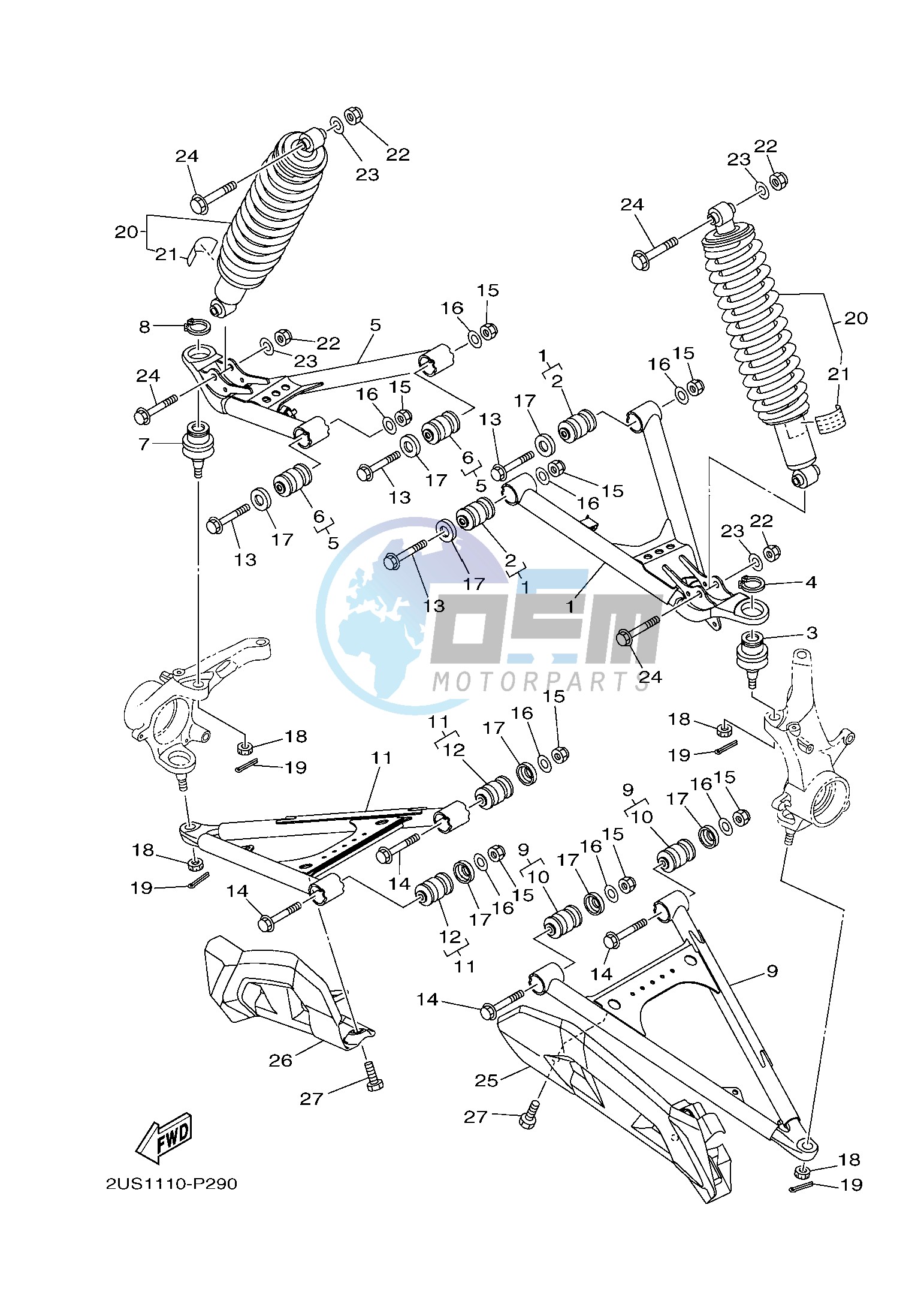 FRONT SUSPENSION & WHEEL