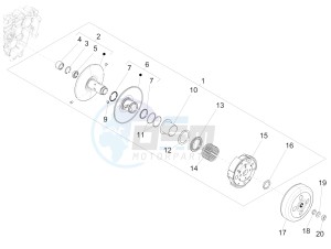 Liberty 125 iGet 4T 3V ie ABS (EMEA) drawing Driven pulley