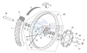 RXV-SXV 450-550 Enduro-Supermotard drawing Front wheel I