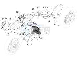 BV 350 ST 4T 4V IE ABS E4 (NAFTA) drawing Wheel housing - Mudguard