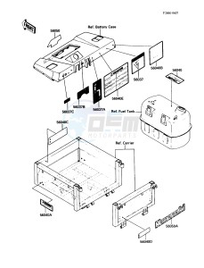 KAF 450 B [MULE 1000] (B1) [MULE 1000] drawing LABELS