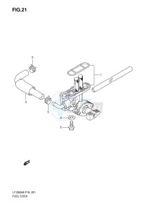 LT-Z50 (P19) drawing FUEL COCK