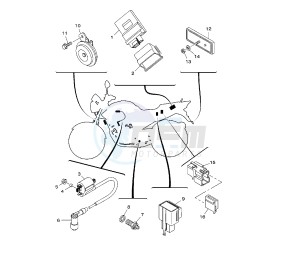 YBR 250 drawing ELECTRICAL DEVICES