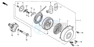 TRX350TM FOURTRAX 350 drawing RECOIL STARTER