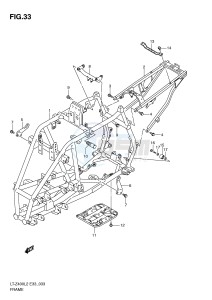 LT-Z400 (E33) drawing FRAME (LT-Z400ZL2 E33)