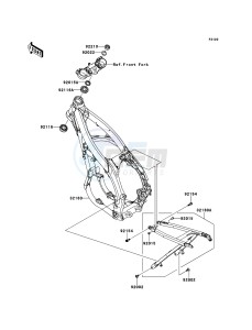 KX450F KX450FCF EU drawing Frame