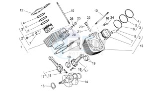 Griso V 8V 1200 drawing Drive shaft - Cylinder