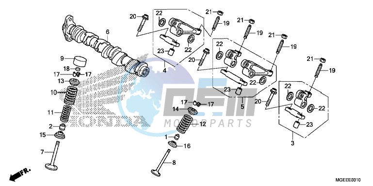 CAMSHAFT/ VALVE ( REAR)