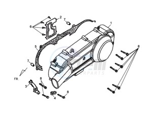 SYMPLY 150 drawing CRANKCASE COVER LEFT