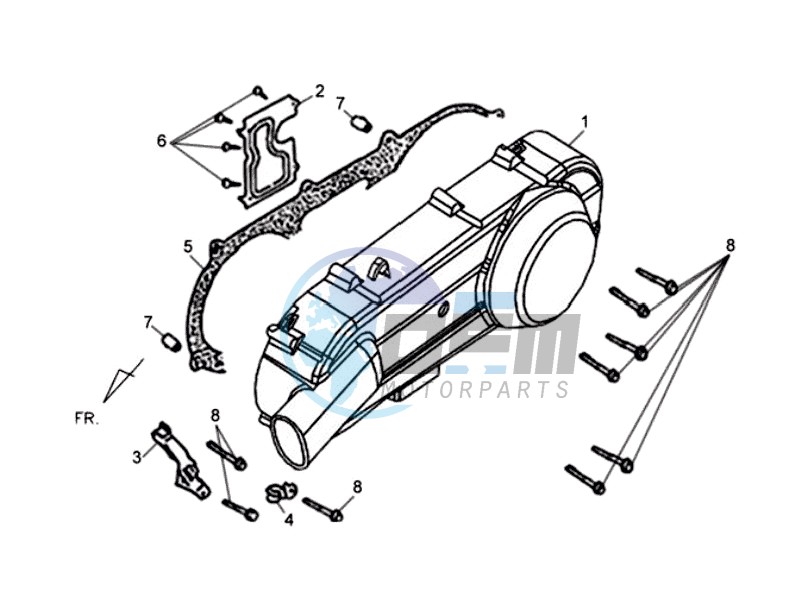 CRANKCASE COVER LEFT