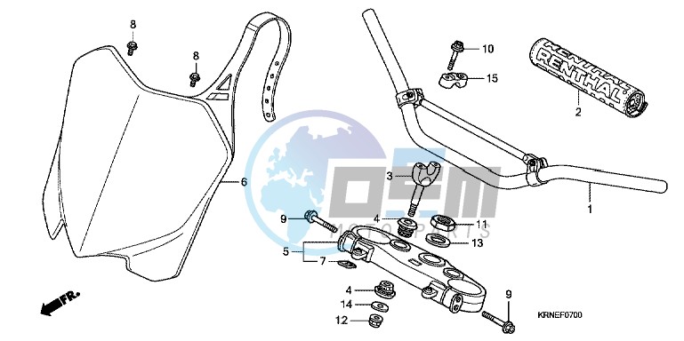 HANDLE PIPE/TOP BRIDGE