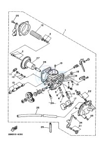 XV250 XV250M (BJP3) drawing CARBURETOR