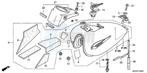 VT750CA9 UK - (E / MKH ST) drawing FUEL TANK