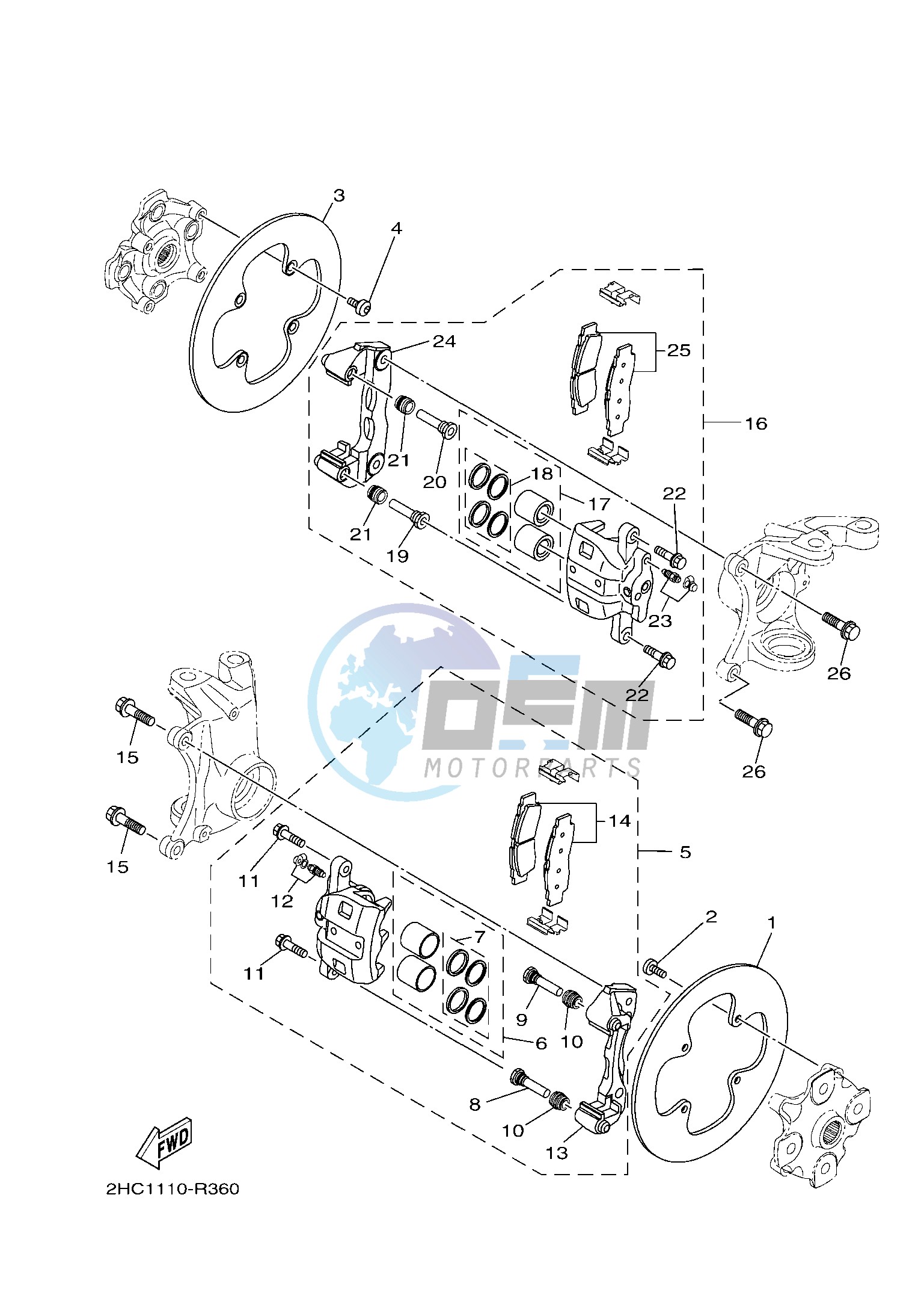 FRONT BRAKE CALIPER