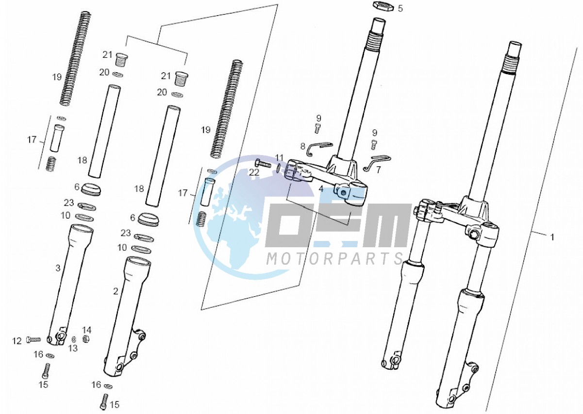 Front fork (Positions)