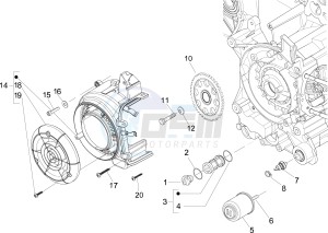 S 150 4T ie E3 Vietnam - Indonesia drawing Flywheel magneto cover - Oil filter