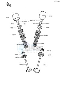 KZ 750 R [GPZ] (R1) [GPZ] drawing VALVES