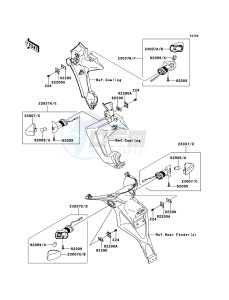 VERSYS KLE650A8F GB XX (EU ME A(FRICA) drawing Turn Signals