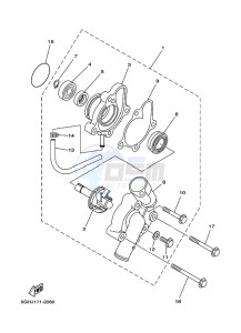 YFM450FWBD KODIAK 450 (BB5M) drawing WATER PUMP